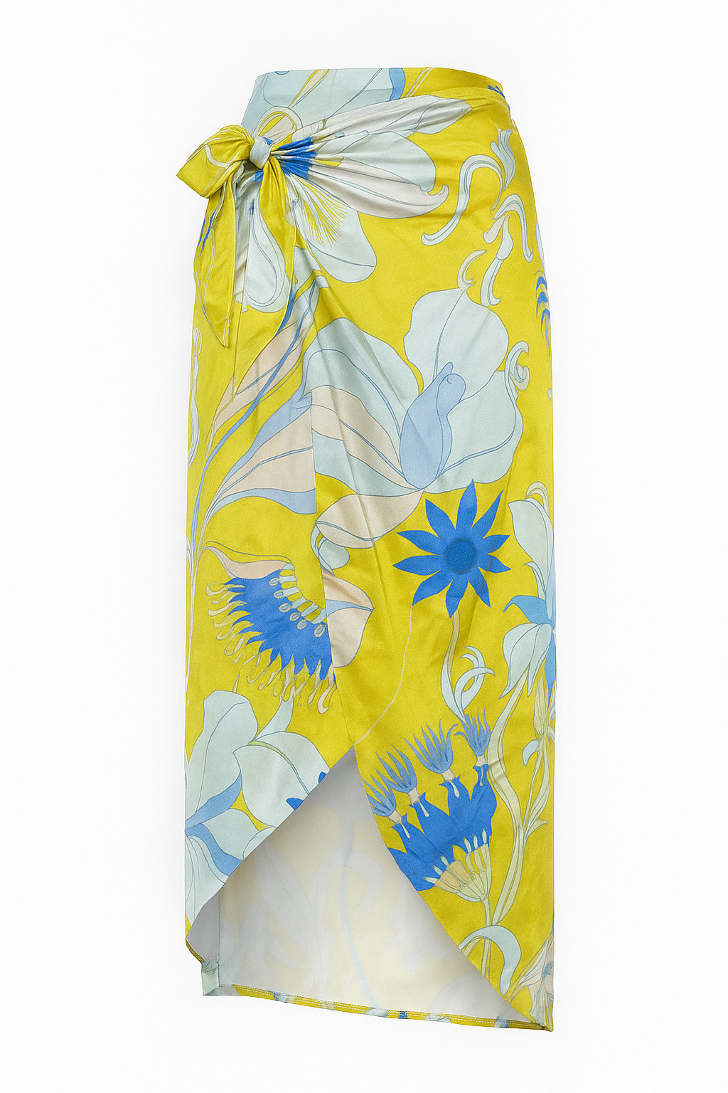 Lemon Sorbet Wrap Skirt