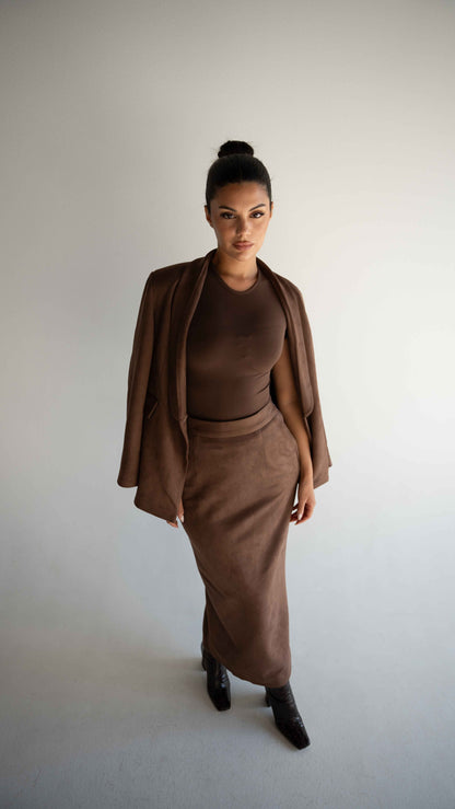 BROWN SKIRT