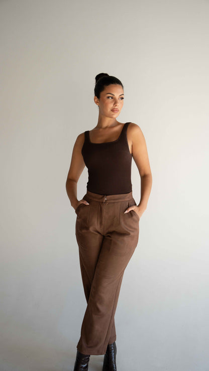 BROWN TROUSERS