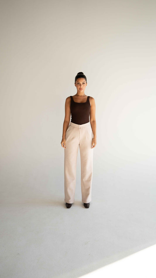 BEIGE TROUSERS